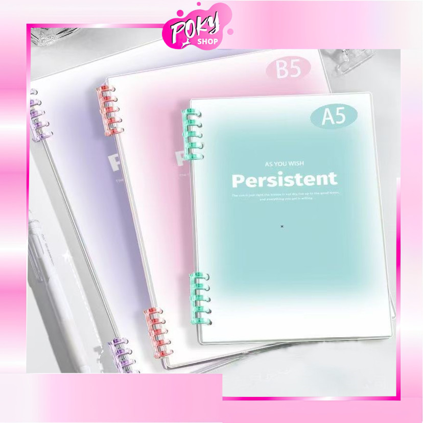

POKY - 6646 Buku Binder / Buku Catatan Lucu / Notebook Loose Leaf Lucu / Aesthetic Korean Loose Leaf Binder / Buku Tulis Sekolah