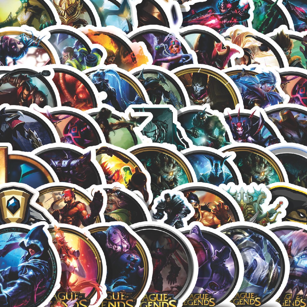 

Stiker Cutting Pack Stiker League Of Legends Badge 1 Isi 100Pcs Series Aesthetic Lucu Keren Untuk Koper Bahan Vynil