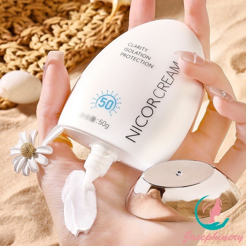 NICOR Sun Protection SPF 50 PA++++ 50mL Sunscreen UV Krim Tabir Surya Isolasi Pembesaran Tinggi Krim
