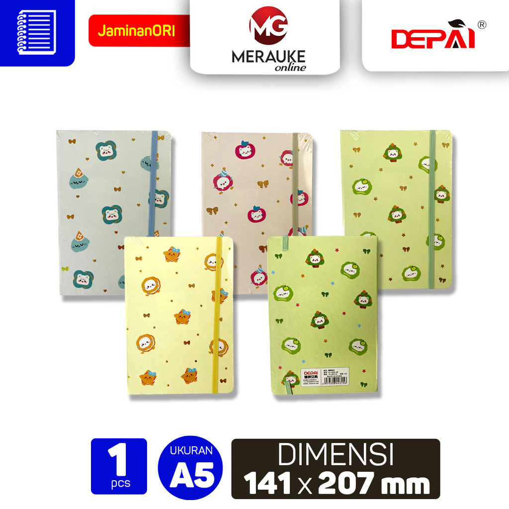 

DEPAI Notebook A5 6000 28 Buku Catatan Aesthetic Scrapbook Buku Agenda