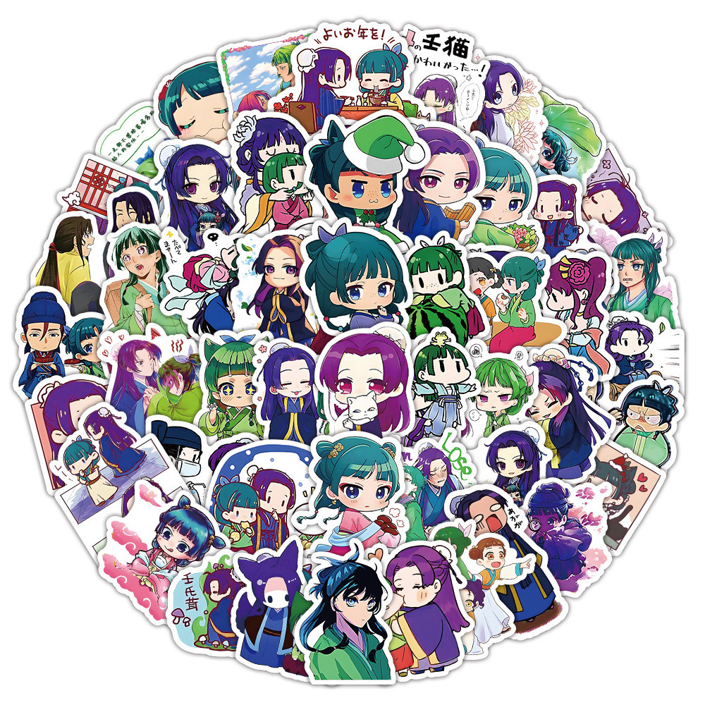 

10/30/53pc Cute Maomao Apothecary Diaries Stickers Anime Waterproof Graffiti Phone Case Skateboard Laptop Jinshi Cartoon Sticker