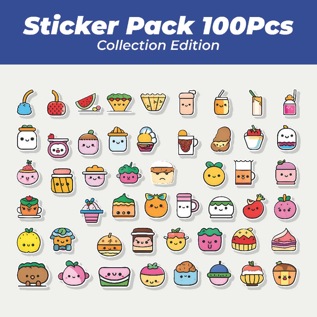 

Hot Stiker Cartoon Food Exquisite and Cute [Makanan Kartun Indah dan Lucu] Lucu Anti Air Stikers Berperekat Waterproof Sticker Decal Buat Motor Helm Buku Journal Koper Casing HP Laptop Botol Minum