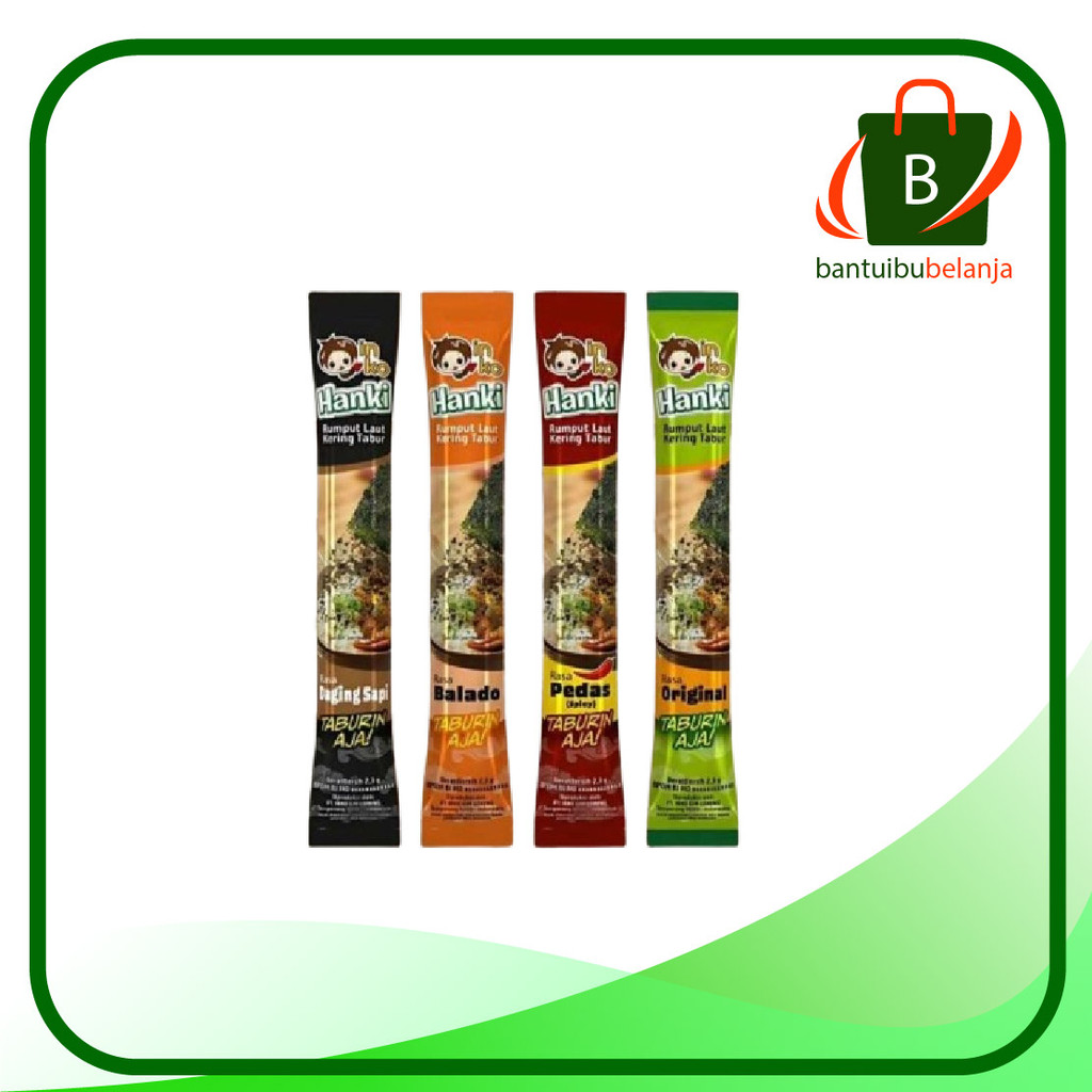 

Nori Tabur Rasa merk HANKI (original dan daging sapi)