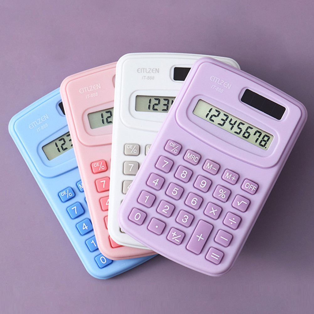

New Small Calculator Silent Calculator Mini Version Learning Auxiliary Portable Calculator