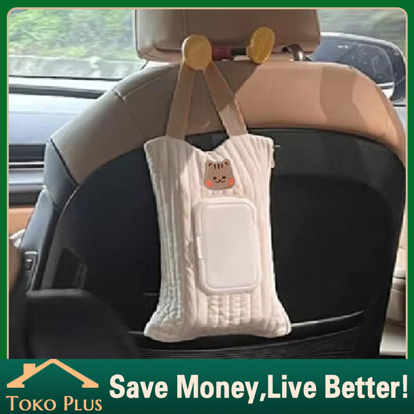 2in1 Pouch Tissue Tutup Tissue Kering Tissue Basah Gantung / Tempat Tissue Tisu Mobil Kotak Tissue G