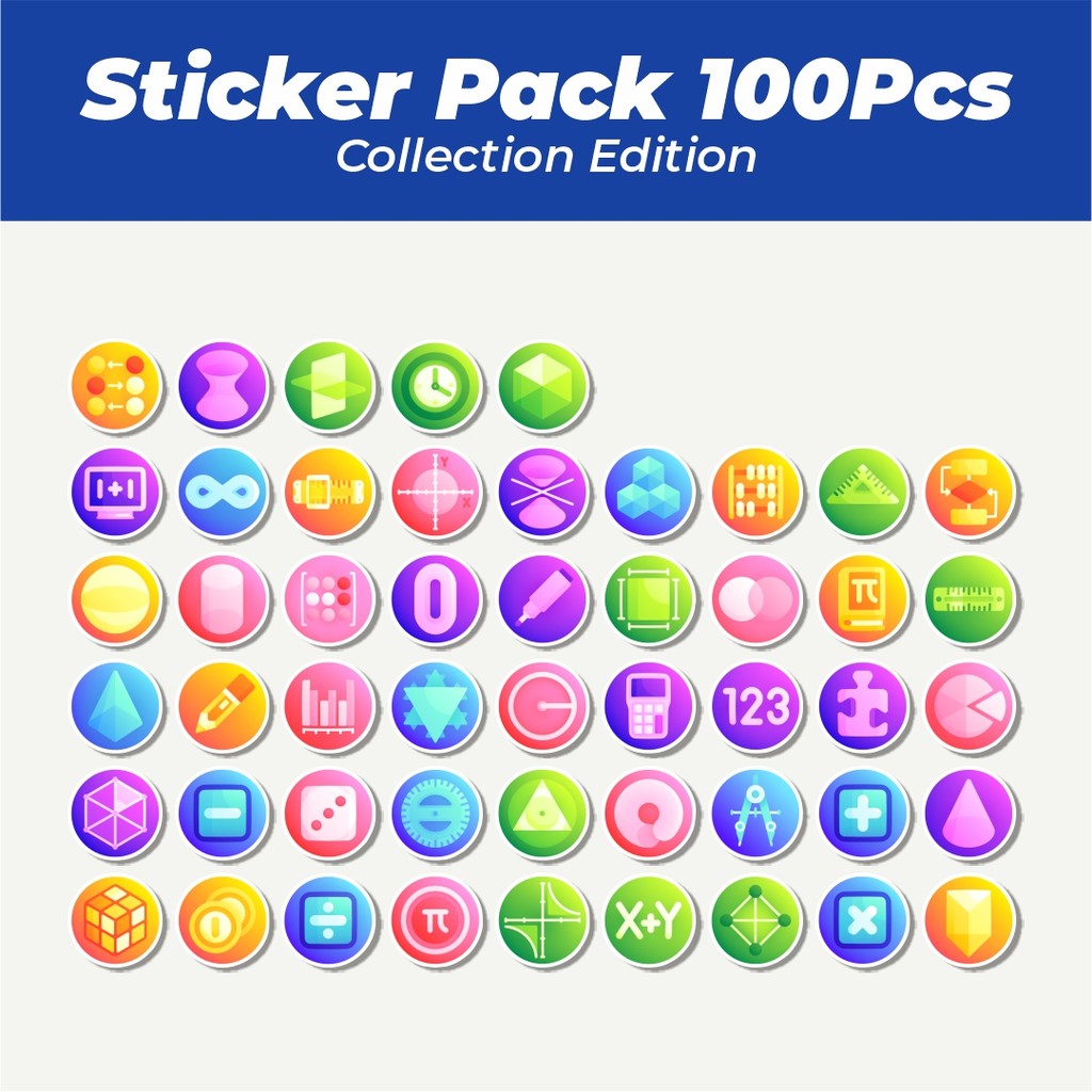 

Hot Stiker Math Icon Pack Series [Seri Paket Ikon Matematika] Lucu Anti Air Stikers Berperekat Waterproof Sticker Decal Buat Motor Helm Buku Journal Koper Casing HP Laptop Botol Minum