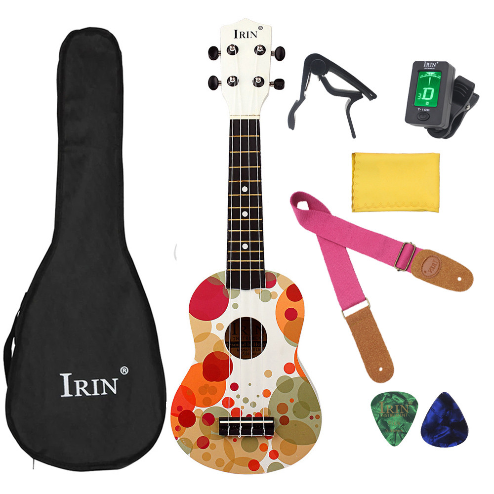 21 Inch Ukulele Professional 4 Strings Guitar Sapele Guitarra Ukulele with Case Tuner Capo Strap Pic