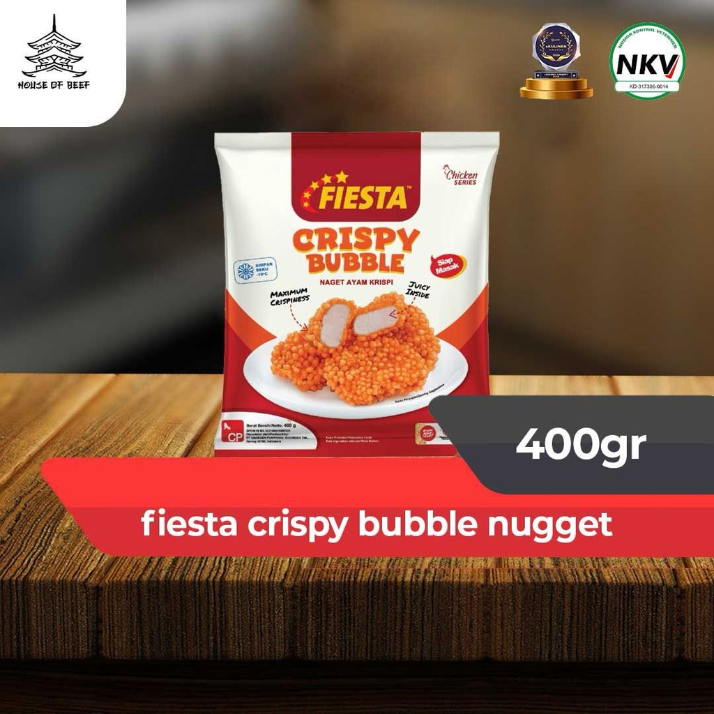

Fiesta Chicken Crispy Bubble Nugget 400gr