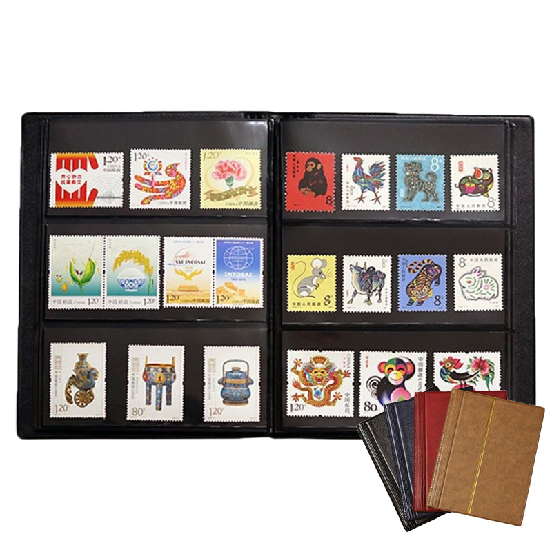 

Stamp Collector's Book Collector's Album Small Stamp Protectors 10 Stamp Pages for Books Stamps Collector's Albums for Collector