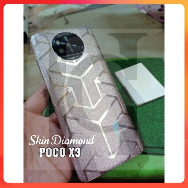 COD+GRATIS POCO X3 /X3 PRO, SKIN Garskin motif DIAMOND /Anti Jamur