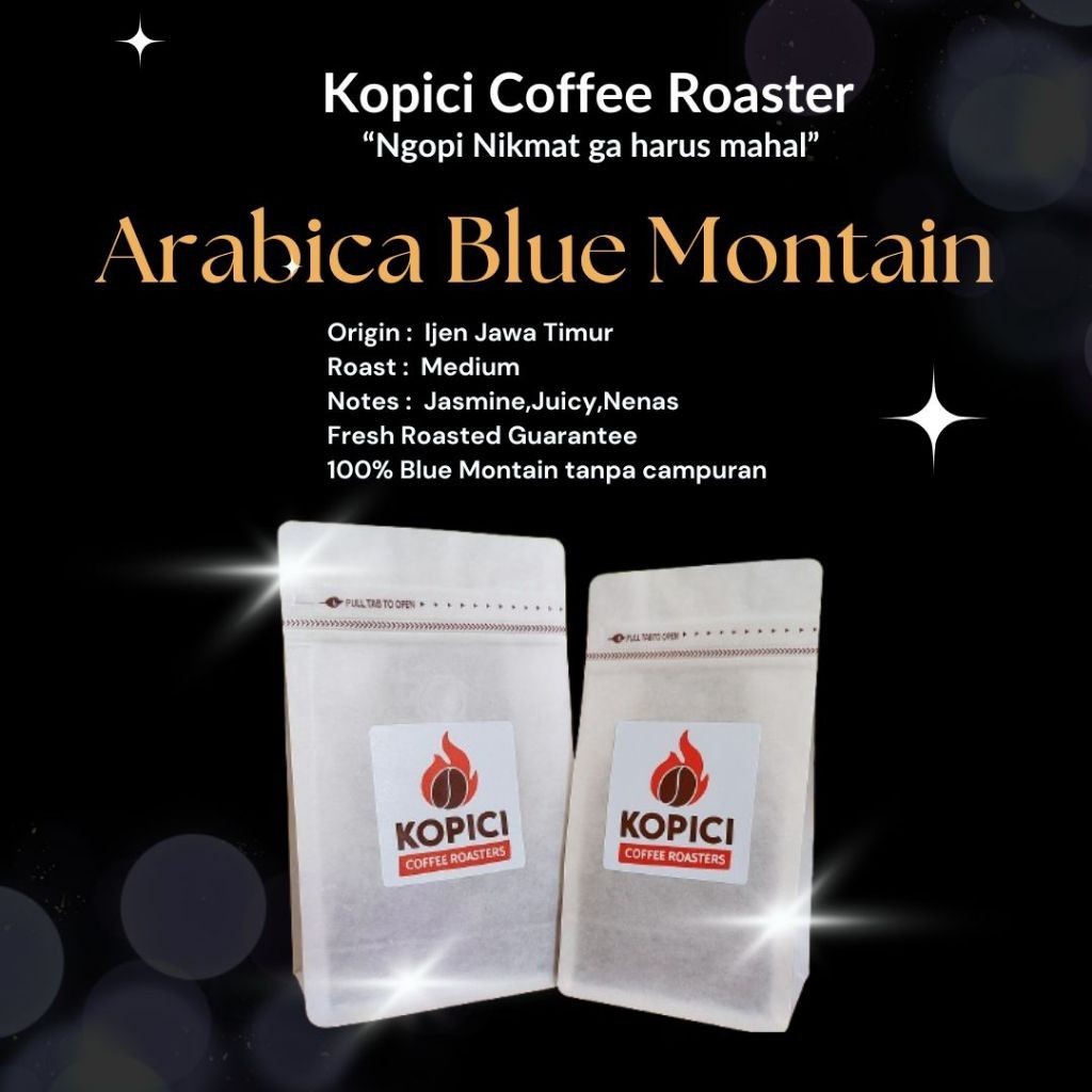 

Kopici Kopi Arabika Ijen Blue Mountain. Single Origin. Medium Roast.
