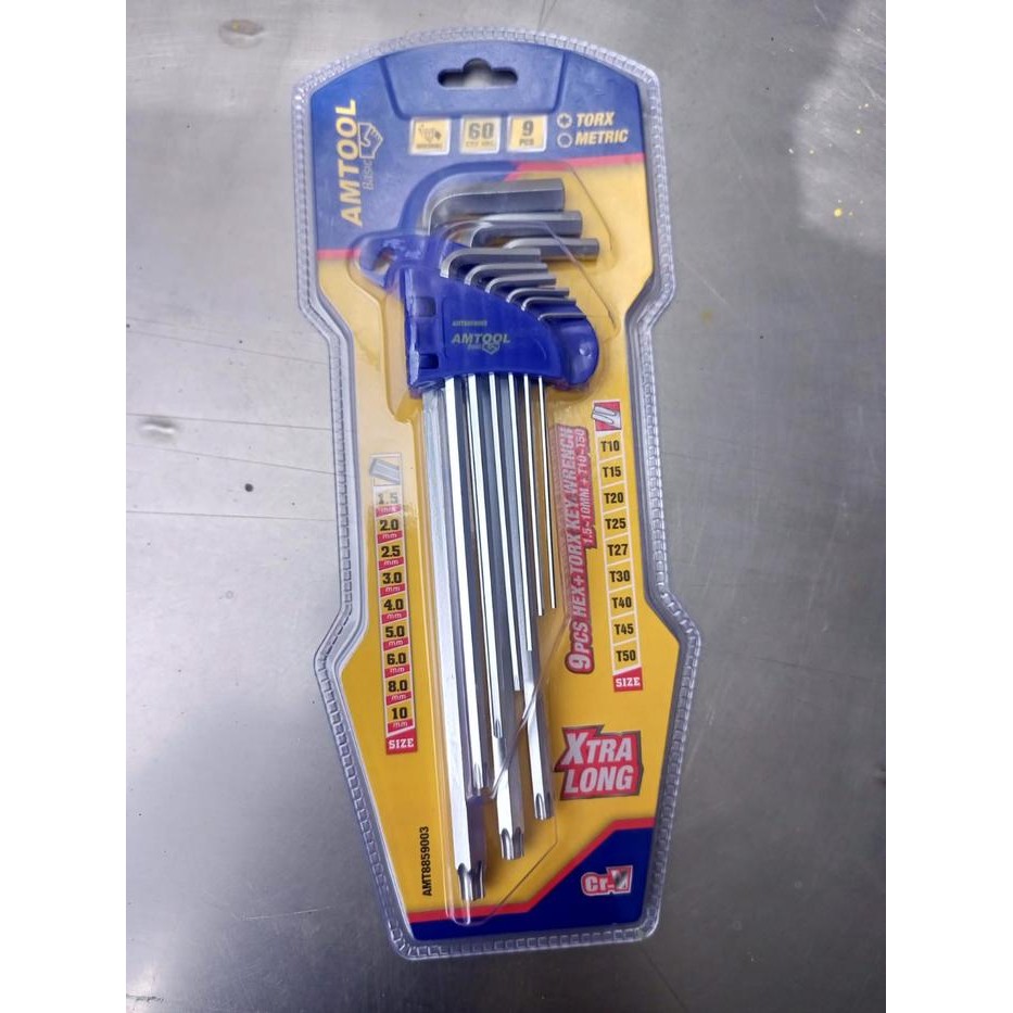 Top Tools KUNCI L SET AMERICAN TOOL BINTANG / HEXAGONAL / LONG / KUNCI L SET AMERICAN TOOL BOLPOINT 