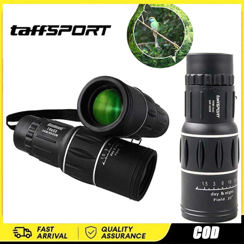 【Kirim sekarang】Teropong Jarak Jauh 10000 m Siang Malam Original Taffsport Asli Murah Teropong Jarak