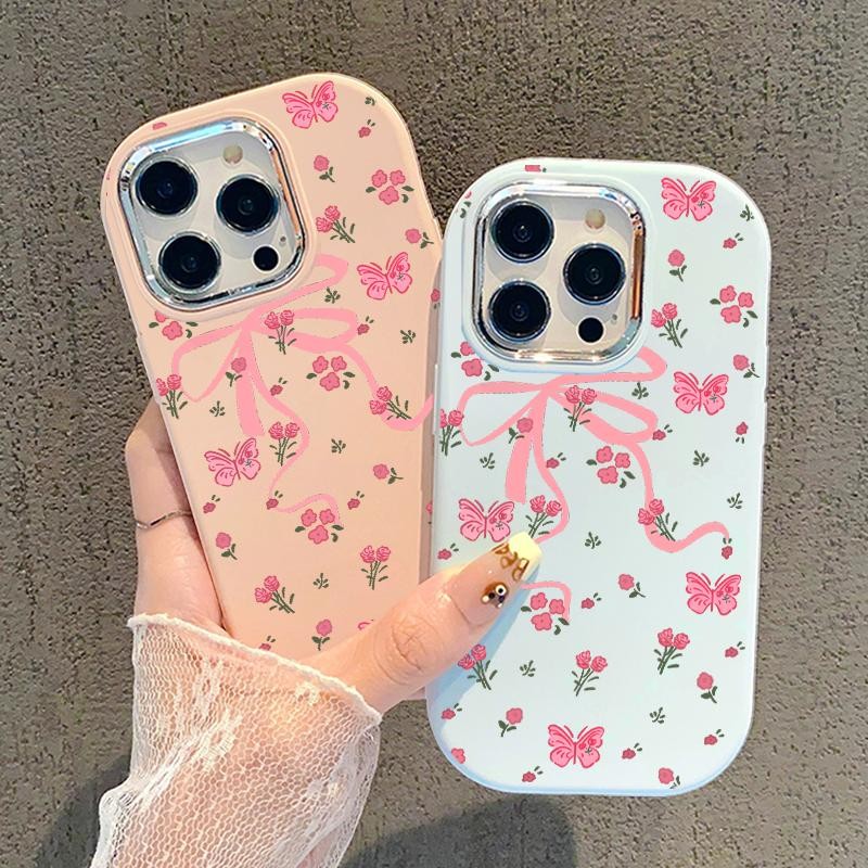 Case For Samsung A32 5G A34 M32 Silicone Mecaron Anime Butterfly Ribbons Softcase Hp