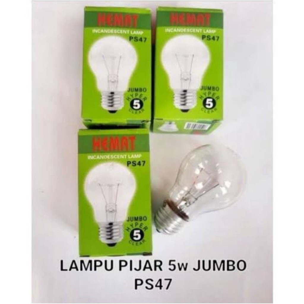 Lampu Bohlam Dop Hemat 5w Kuning Pijar Lampu Kandang Ayam /
