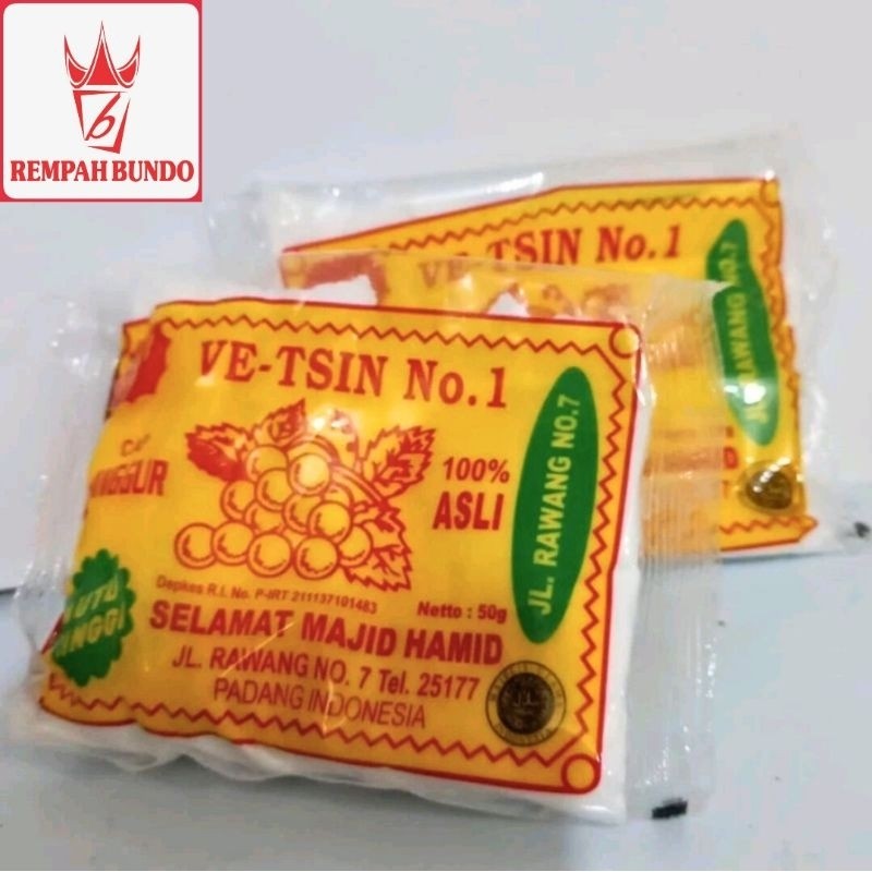 

Penyedap Rasa Vetsin cap Anggur Selamat Majid Hamid 1 kg (20 sachet)