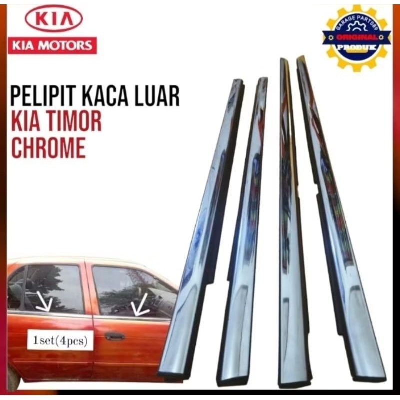 karet pelipit kaca luar water strip kaca mobil KIA TIMOR SOHC DOHC