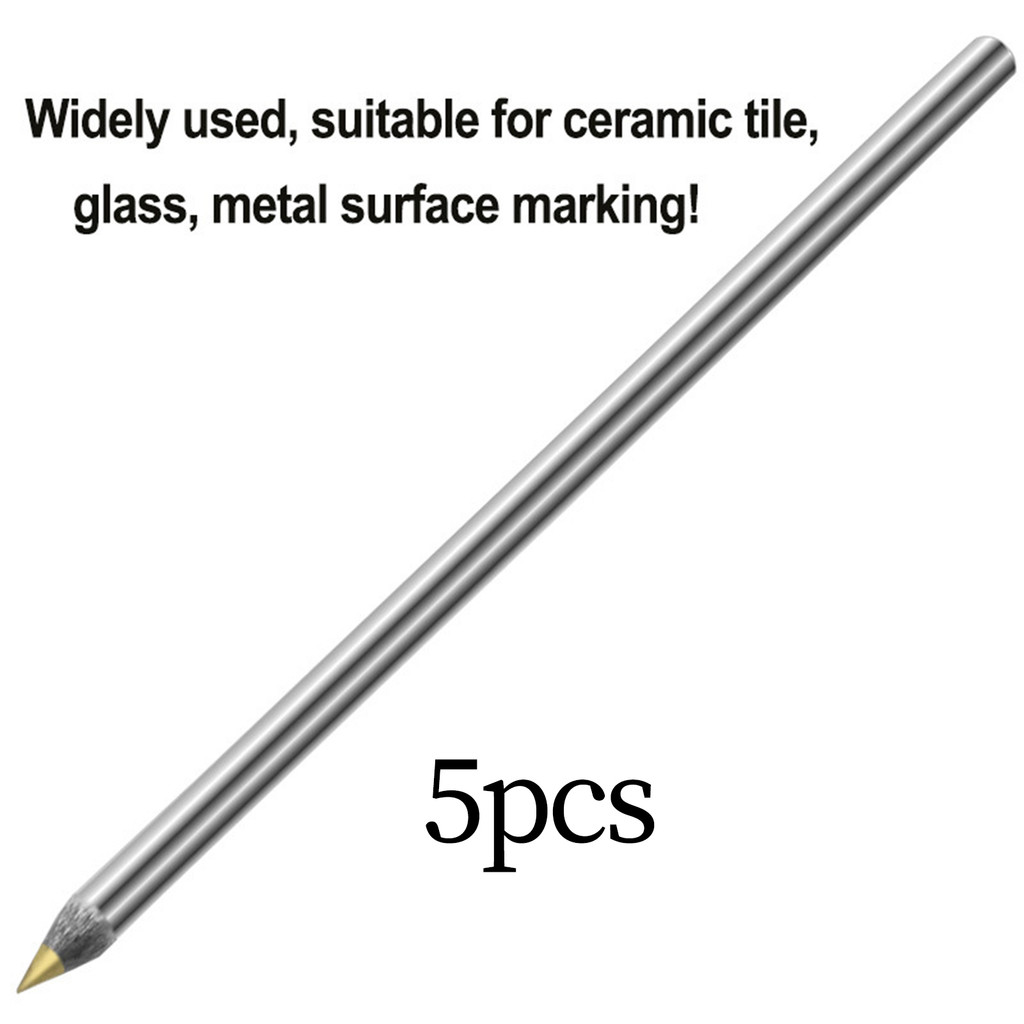 

5 Pieces Scribe Pen Tool Scrat- Resistant Multi Purpose Water Resistant Engraving Pen for Metal Woodworking Carpenter Cutting
