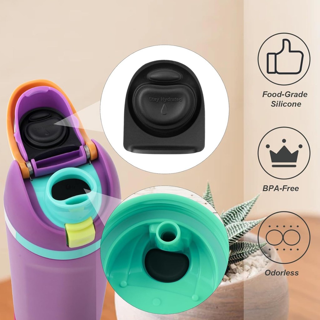 

1 Segel Botol Karet dan Tutup Pengganti untuk Owala FreeSip 16oz, 19oz, 24oz, 32oz, 40oz/Suku Cadang Tutup Botol Air Silikon, Aksesori Tutup Gasket