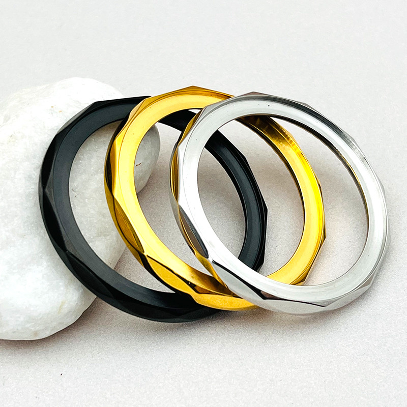 Mod Gold Silver Black Polished Finish Fashion Watch Case Bezel Steel Rings Fits Seiko SKX007 SKX009 