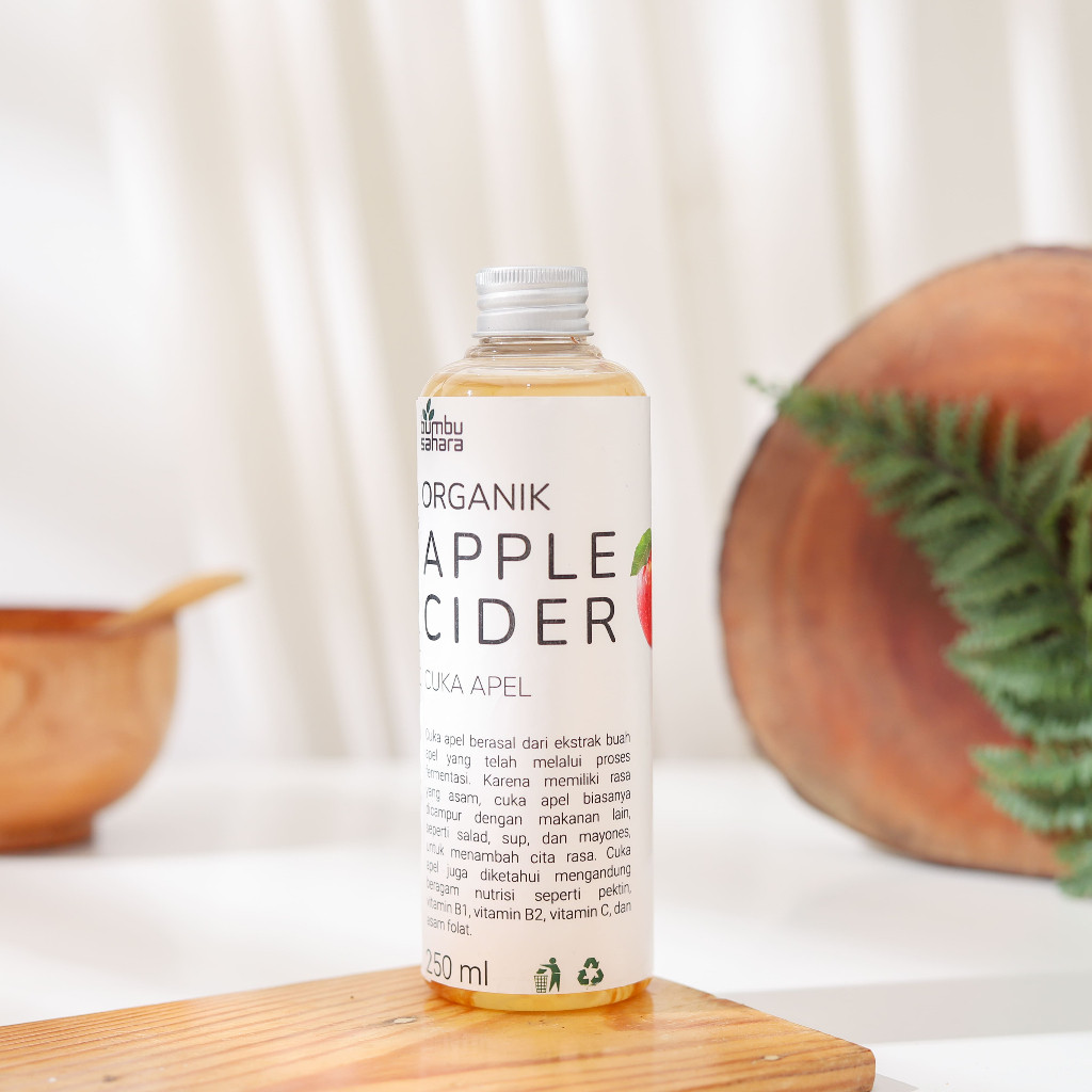 

Bumbu Sahara Cuka Apel Apple Cider Vinegar With Mother 250ml 500 ml