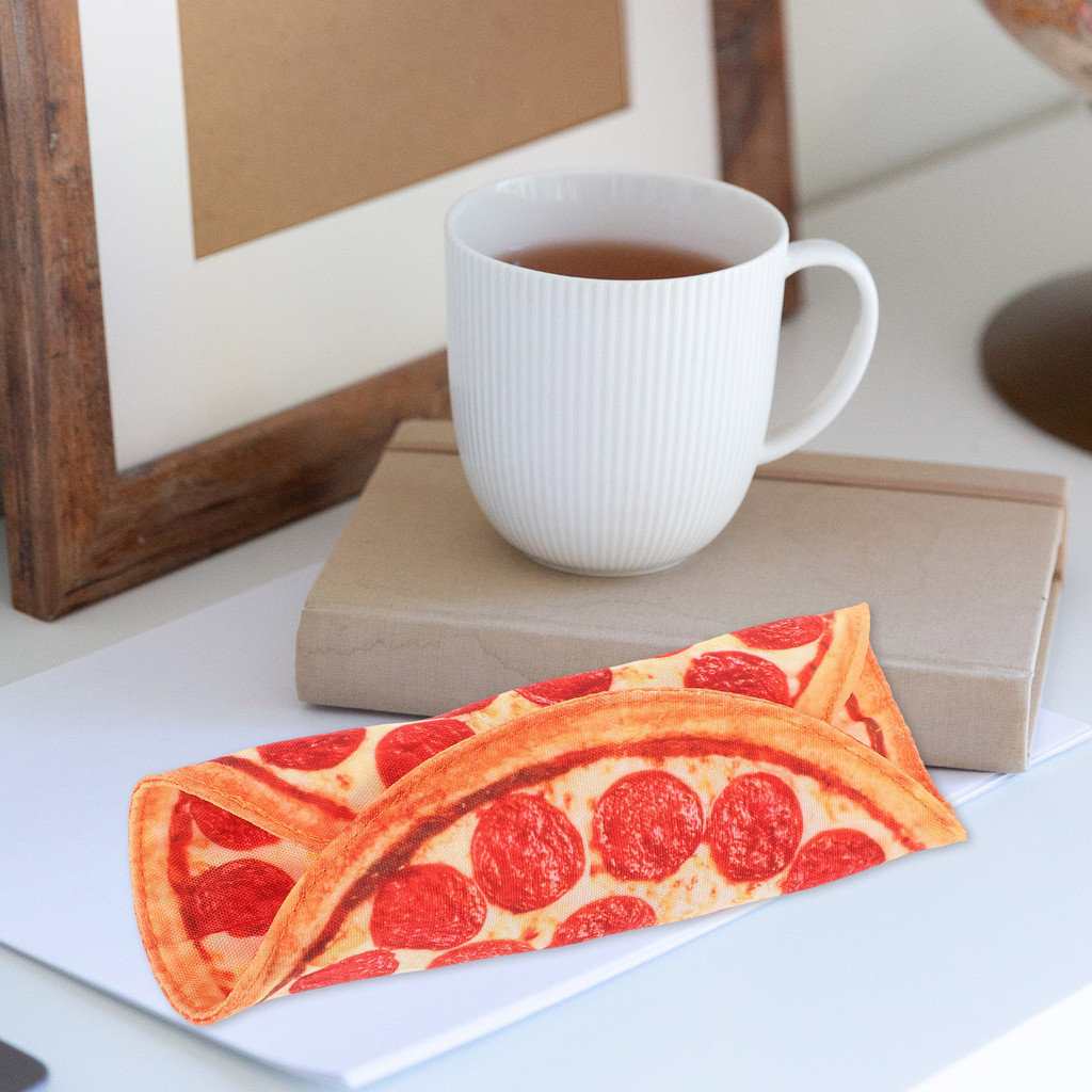 

Pizza Pencil Canvas Roll Pen Bag Canvas Pencil Pouch Lightweight Storage Pouch Drawing Pens Holder School Supplies