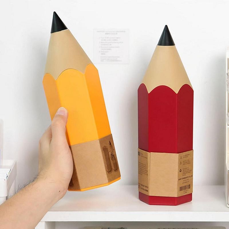 

Stationery For Girls, ABS Kawaii Pencil Shaped Pen Holder For School Boy, Children's Pencil Pot, Child Office Storage Pen Holder