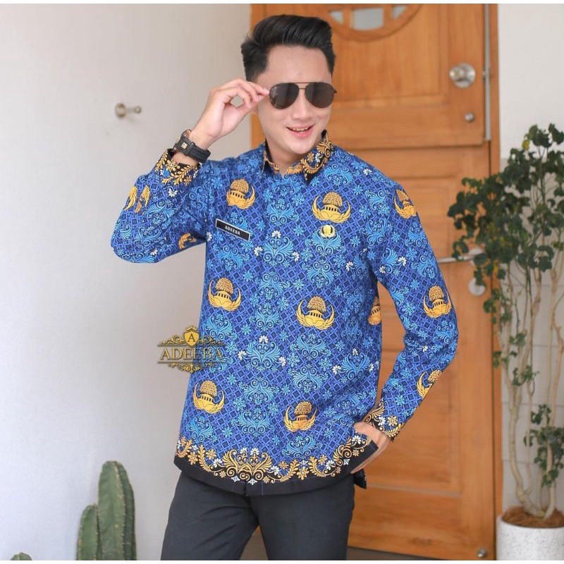 Batik Korpri Pria Terbaru Lapis Furing Dan Non Furing - Batik Korpri Pria Seragam Korpri SNI
