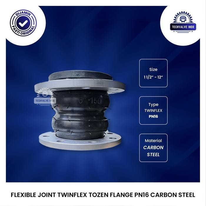 FLEXIBLE JOINT TWINFLEX PN16 TOZEN 6" INCH ORIGINAL
