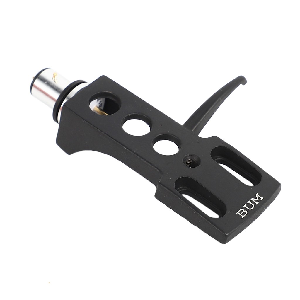 ABGI-Black Turntable Headshell For Technics For Other Turntables 4 Pin Contacts Fit Phono Turntables