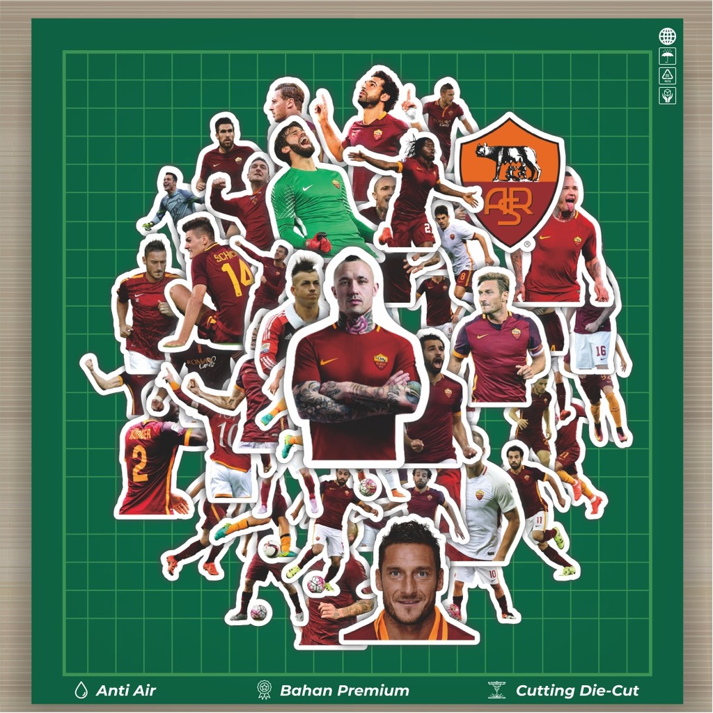 

HOT 50 PCS STIKER Stiker Football Series AS Roma Stiker Fashion Cars Decal Dingin Kartu Album Custom Vinyl Anti Air- Sticker Aesthetic Buku Journal Koper Casing HP Tablet Laptop Helm Motor Botol Minum