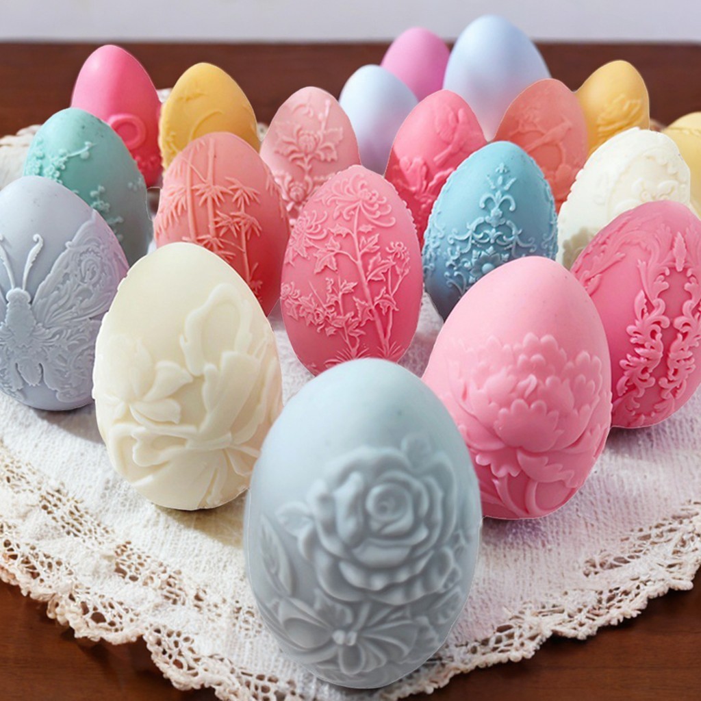 

Easter egg silicone mold aromatherapy candle Easter egg art ornament candle silicone mold