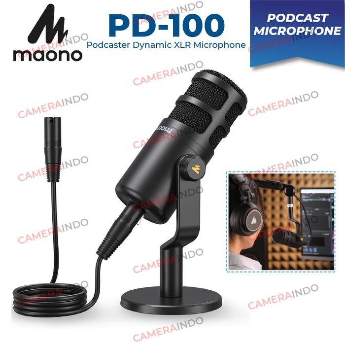 Mic MAONO PD-100 XLR DYNAMIC PODCAST MICROPHONE CARDIOID VOCAL PODCAST