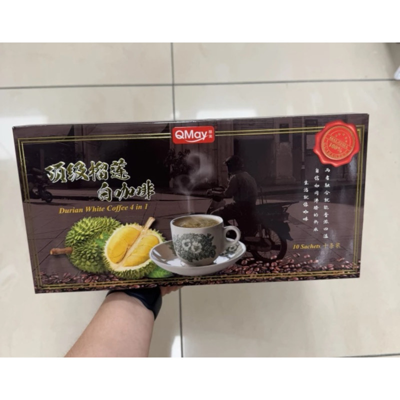 

QMAY durian white coffee 4in1 300gr