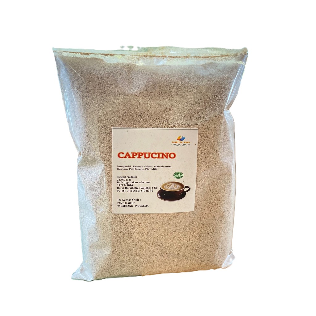 

TERLARIS - BUBUK MINUMAN CAPPUCINO CINCAU 1 KG - BUBUK MINUMAN RASA CAPPUCINO UNTUK JUALAN