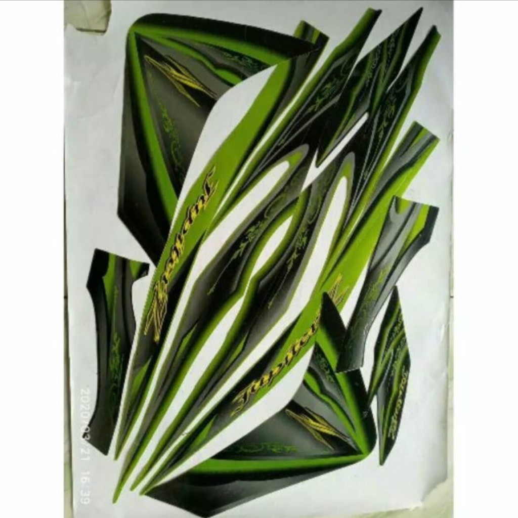 Striping Ori body Yamaha Jupiter Z new robot 2009 2010 stiker bawaan original bodi yamaha jupiter cw