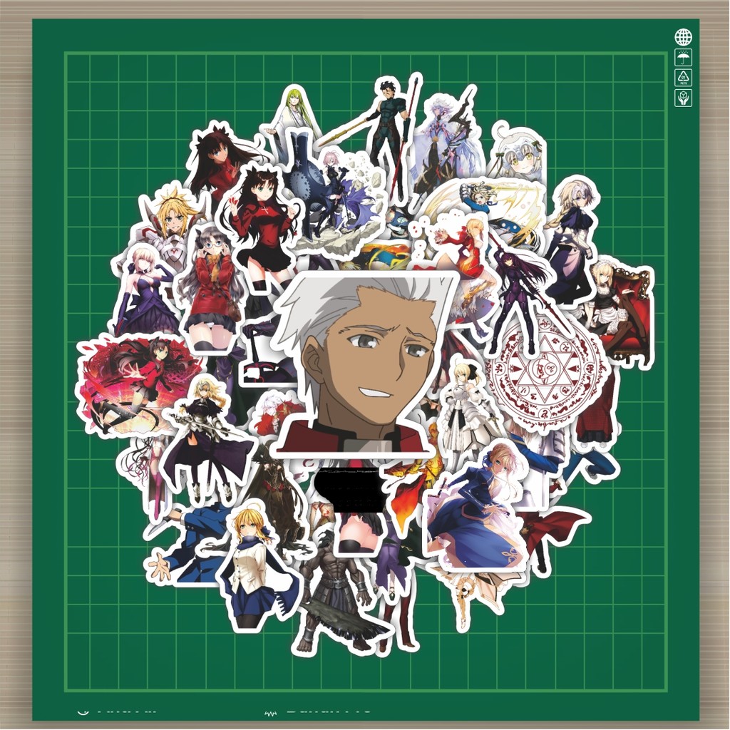 

HOT 50 PCS STIKER Stiker Anime Series Fate Zero Character Mix 1 Stiker Fashion Cars Decal Dingin Kartu Album Custom Vinyl Anti Air- Sticker Aesthetic Buku Journal Koper Casing HP Tablet Laptop Helm Motor Botol Minum