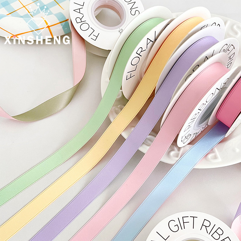 

16mm 8 Yards candy two-color multi-color ribbon Fresh matching ribbon Gift Wrap DIY handmade material bow ribbon 2025 New