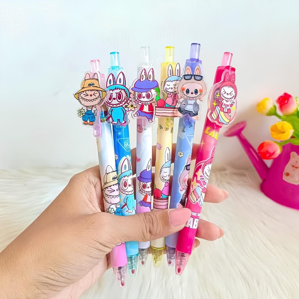 

HELLO_Pulpen Cetek Akrilik Karakter Random / Pulpen Gel Karakter Lucu / Pulpen Mekanik Gel Akrilik Karakter