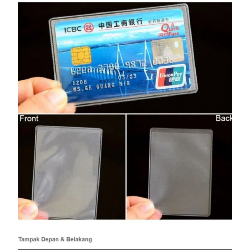 

GUMDROP - Plastik Kartu KTP ATM SIM Plastik Cover Pelindung Kartu Anti Gores