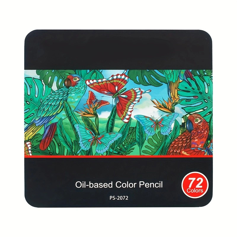 

72 color luxury iron box colored pencil shock resistant set suitable for art drawing, sketching, sketching, stationery