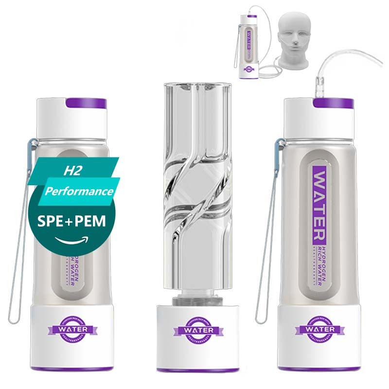 Hydrogen Rich Water Generator Bottle Spe Pem Dual Chamber Maker Ionizer Make High Concentration Hydr