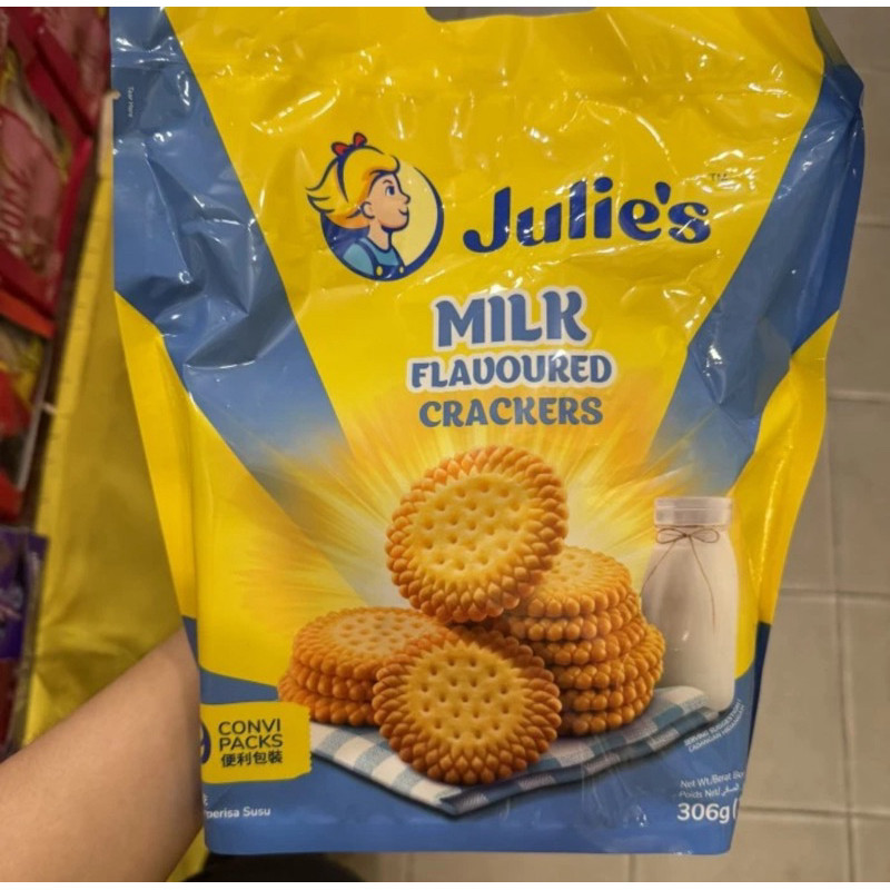 

julies milk flavoured crackers isi 9 306gr