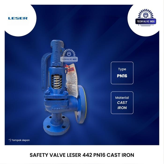 SAFETY VALVE LESER PN16 2" x 2" INCH ORIGINAL