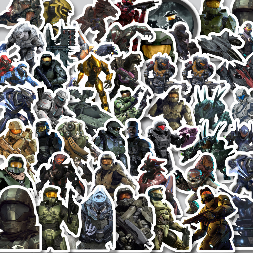 

Stiker Cutting Pack Stiker Game Series Halo Karakter Mix 7 Isi 100Pcs Series Aesthetic Lucu Keren Untuk Koper Bahan Vynil
