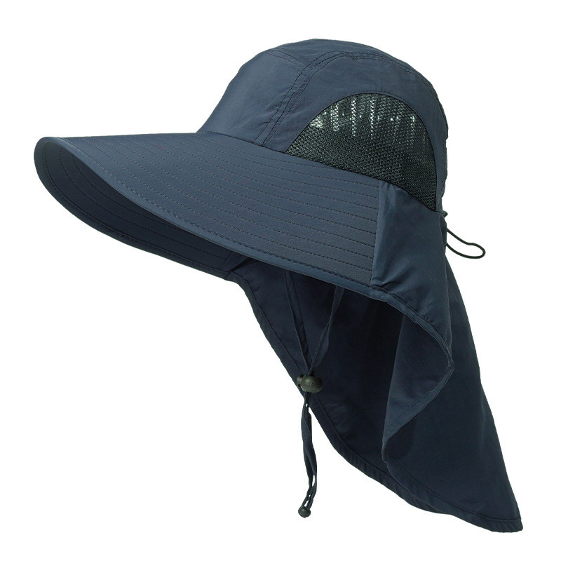 1 Pcs Breathable Neck Flap Cap Lightweight Unisex Wide Brim Flat Cap Packable Fishing Hat for Outdoo