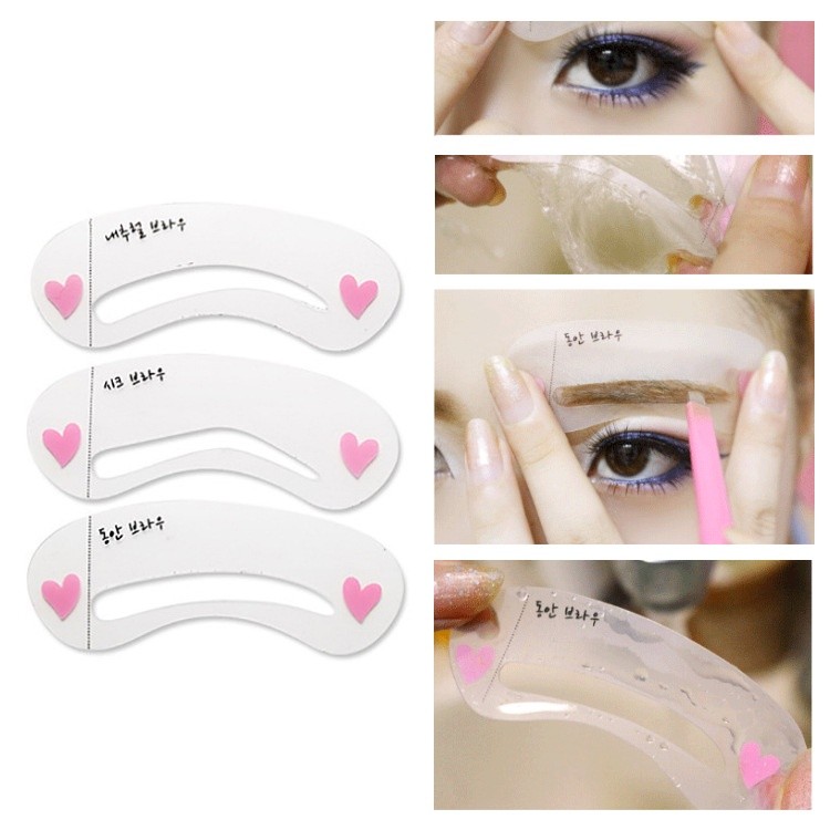 SANIYE B008 3 EYEBROW TEMPLATE CETAKAN ALIS 3 BENTUK
