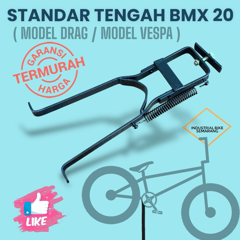 

YZ** (( MODEL VESPA / DRAG 20 )) Standar Tengah BMX Ukuran 20 Inch Drag Vespa Plat Jagang Jagrak Jagul 20 N#