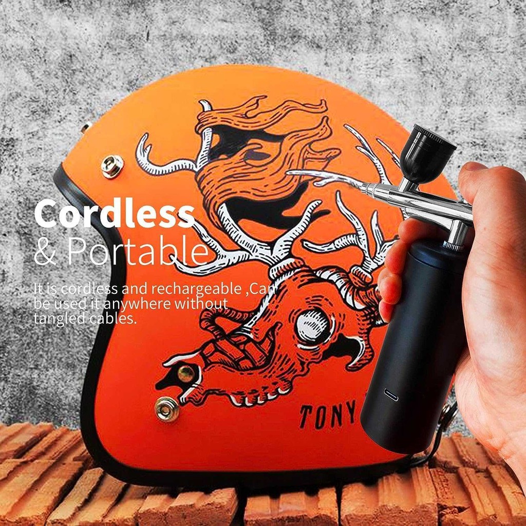 

ANDEASTR BAETUY Airbrush Spray Gun Nail Art Body Painting 120-170kPa 800mAh - B-32