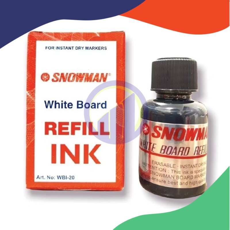 

(Lusin) Snowman Tinta Spidol Whiteboard Hitam WBI-20